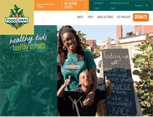 Tablet Screenshot of foodcorps.org